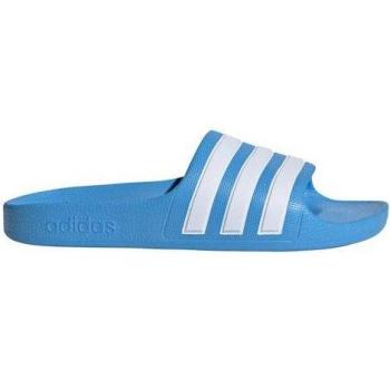 Adidas Adilette Aqua Kids Unisex Slides - Blue - Size 29 - Mesh/Synthetic