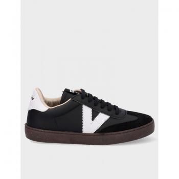 Zapatillas Victoria Berlin Ciclista Efecto Piel & Serraje 1126186 para Mujer en Color Negro Talla 37