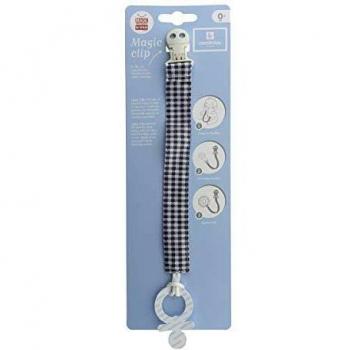 Cambrass Cadena Chupete Vichy Gris 2x21.5 cm