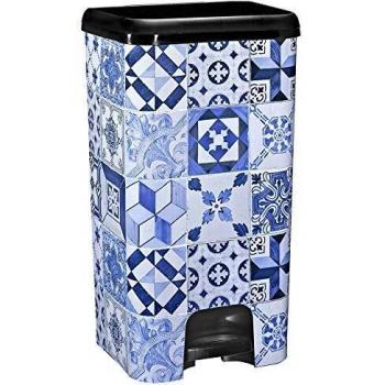 TODO HOGAR Cubo de Basura con Pedal Class 37 litros, Decorado Alhambra