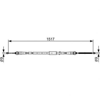 Cable de freno de mano BOSCH 1 987 482 639