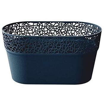 Maceta Rectangular de Plástico Tree Antracita 27,5x14,5x14,8 cm - Diseño Elegante