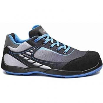 Base Protection, Bowling Calzado de Seguridad para Hombres y Mujeres, Negro y Azul, Talla 39
