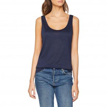 Vila Clothes Vinoel Tank Top-Noos, Camiseta sin Mangas para Mujer, Azul Total Eclipse, 40