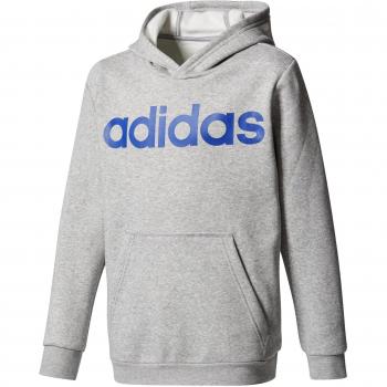 adidas YB Linear con capucha chaqueta, niño, YB Linear Hoodie, Mgreyh/Croyal, 152
