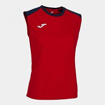 Camiseta de tirantes Joma Eco Championship mujer rojo marino, talla XL