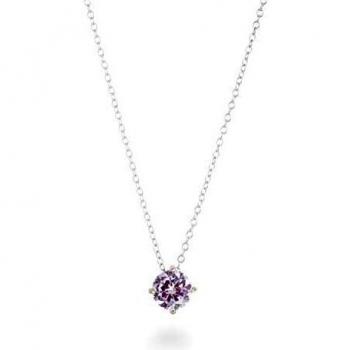 LUXENTER Colgante Zodiaco Plata y Morganita circonita