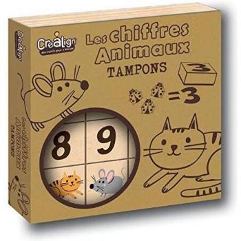 Crea Lign' CL151 - Sellos con números de Animales