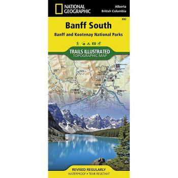 Waterproof Tourist Map of Banff South & Kootenay National Parks 1:100,000 - National Geographic