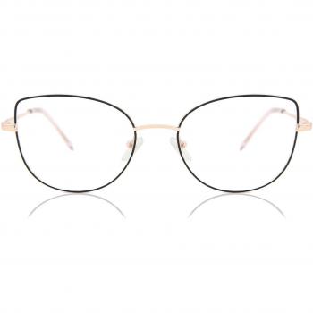 Cat Eye Armazón Completo Metálico Negros para Mujer - Gafas Recetadas Anti-Azules - SmartBuy Collection