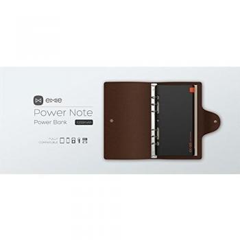 EMIE Poder Nota 5200mAh Ultra-delgada Compacto Cargador Batería Externa Portátil Power Bank - Negro