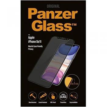 PanzerGlass Privacy Case Friendly - Protector de Pantalla para iPhone de 6,1, Color Negro