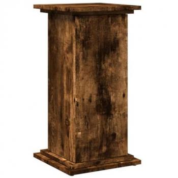 Pedestal Expositor con Almacenaje Roble Ahumado 31x30x60 cm