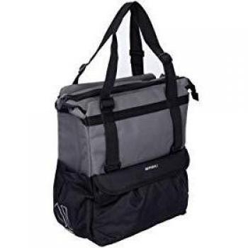 Basil Tasche Shopper XL Bolsa para Bicicleta, Unisex Adulto, Negro, 16 x 32 x 35 cm, 20 Liter