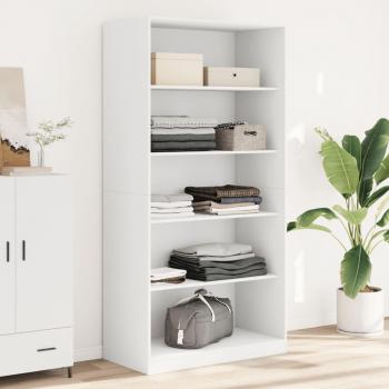 Armario de madera contrachapada blanco 100x50x200 cm vidaXL