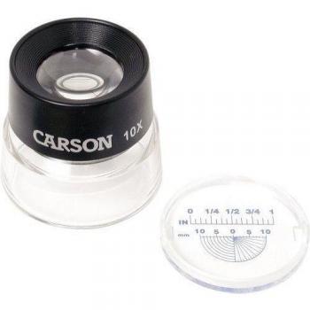 Carson LumiLoupe 10X - Lupa para estudio fotográfico, negro