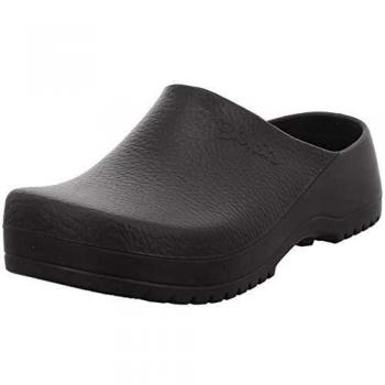 Zuecos Birkenstock Super-Birki Negros Unisex, Resistentes al Agua y Aceites, Plantilla Extraíble