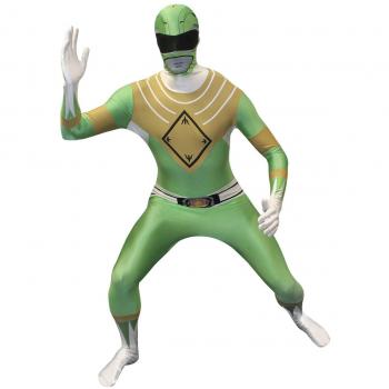 Disfraz Integral Power Rangers Verde - MORPHSUITS - Lycra Transpirable y Elástica (Spandex) - Unisex - Adulto