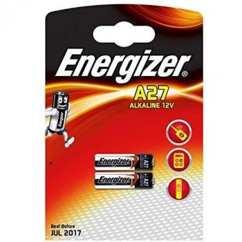 Batería Alcalina Energizer A27 12V - Paquete de 2 unidades