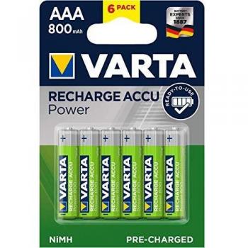 VARTA Recharge Accu Power, recargable - Pilas de NiMH AAA Micro