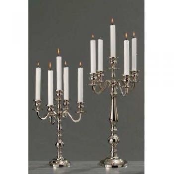 Portavelas candelabro 5-compartimento aluminio 50 cm
