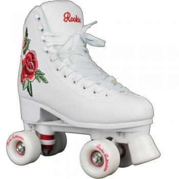 Rookie Patines 4 Ruedas Juvenil Rosa Blanco Mujer Adulto
