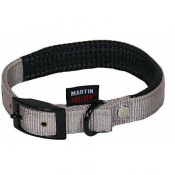 Collar Confort de Nylon para Perros Martin Sellier 2,5x55 cm Color Gris