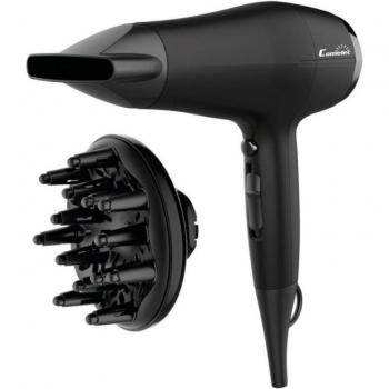 Secador de Pelo Comelec HD7189 2200W con Difusor Negro Profesional