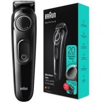 Braun Cortapelos BT3322 para Barba y Cabello - Recortadora de Barba y Maquinilla Eléctrica