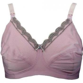 Royce Sadie Rosa algodón NON-WIRED Drop taza Sujetador de lactancia rosa rosa 85I, G