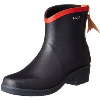 Miss Juliette Black Rubber Women's Ankle Wellies