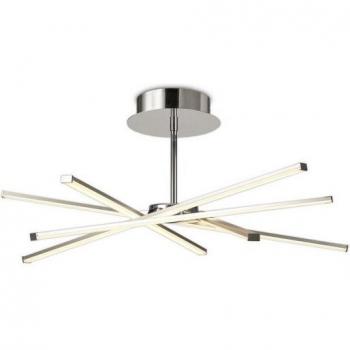 Plafón LED integrado Star Silver 1 bombilla 25,5cm