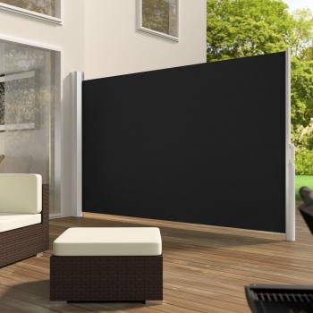 Toldo lateral extensible de aluminio Tectake con mecanismo enrollable, fácil de usar, se enrolla automáticamente y es extensible hasta 300 cm, protege del sol y del viento así como de miradas indeseadas, material del panel
