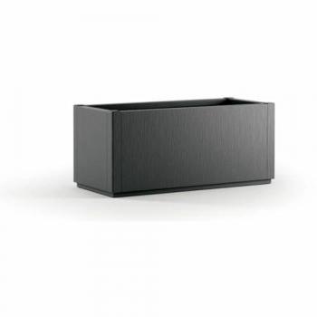 Maceta Rectangular Starwax Negra 80 cm