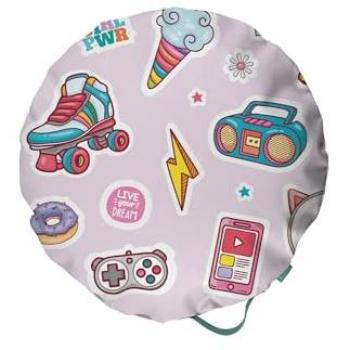 Puff Suelo Gamer Girl Cómodo y Versátil para Exterior e Interior