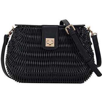 Parfois - Bolso Bandolera Cesta Interior Vichy - Mujeres - Tallas M - Negro