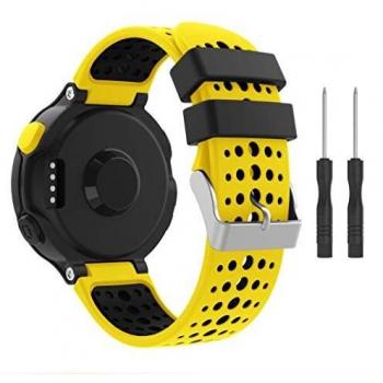 TOPsic Garmin Forerunner 235 Correa, Reemplazo Suave Silicona Watch Band Deportiva Accessorios de Reloj Pulsera Ajustable Correa para Garmin Forerunner 235/220/230/620/630/735 Correa