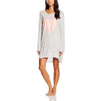Women'Secret CI Heart ND TG, Camisón para Mujer, Greys, M