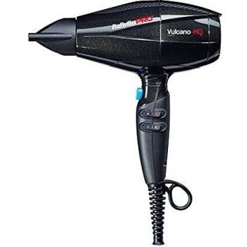 Secador de pelo Babyliss Pro Vulcano Ionic BAB6980IE, 2400W, tecnología iónica, 6 ajustes de temperatura y velocidad, difusor incluido