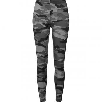 Urban Classics Ladies Camo Stripe Leggings - Dark Camo/Black, Sizes XS to 5XL