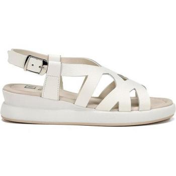 Dorking Slam Sandalia Plana de Piel Blanco