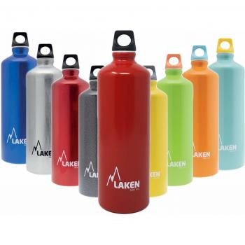 Laken Futura Botella de Agua, Cantimplora de Aluminio Boca Estrecha 0,75L Rojo Mate