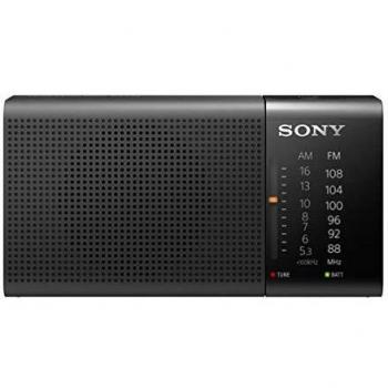Sony ICF-P36 - Radio analógico portátil FM/AM, negro, 13.15 x 6.95 x 4.35 cm