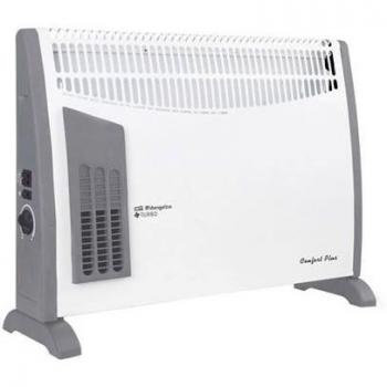 Orbegozo CVT 3650 A - Convector, 3 niveles de potencia, protección contra sobrecalentamiento, termostato regulable, asas de transporte, 2000 W