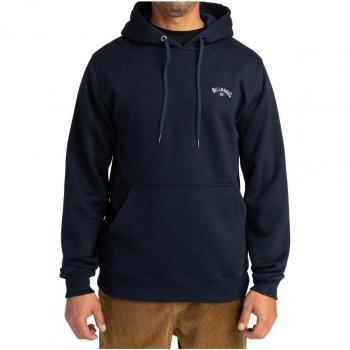 Sudadera con capucha Billabong Arch Po para hombre, color azul oscuro con logo pequeño en blanco, talla XL