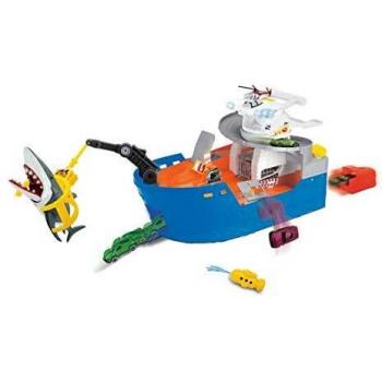 Dickie Toys 203779001 Shark Attack-Barco de Rescate con luz y Sonido, Multicolor, Größe: 41 x 18,5 x 22 cm