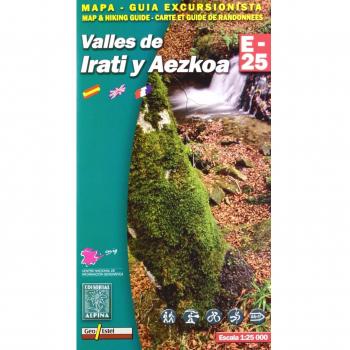 Valles de Irati y Aezkoa, mapa excursionista. Escala 1:25.000. Español, Français, English. Alpina Editorial.