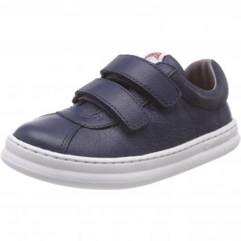 CAMPER Runner Boys' Sneakers - Blue Smooth Leather, Size 25/8