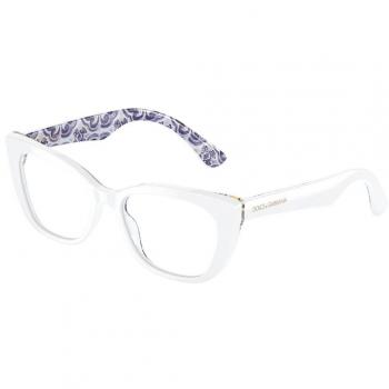 Dolce & Gabbana DX3357 Kids 3371 Kids' Eyeglasses White Size 49 - Blue Light Block Available