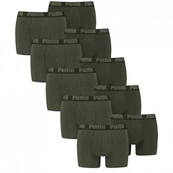 Bóxer para hombre Puma pack de dos, color gris y verde melange, talla XL